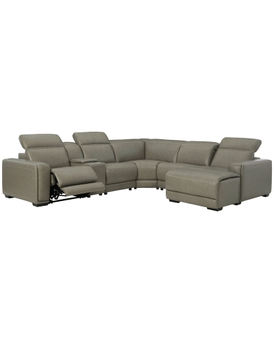 Ashley Furniture Correze 6-Piece Power Reclining Sectional With Raf Back Chaise