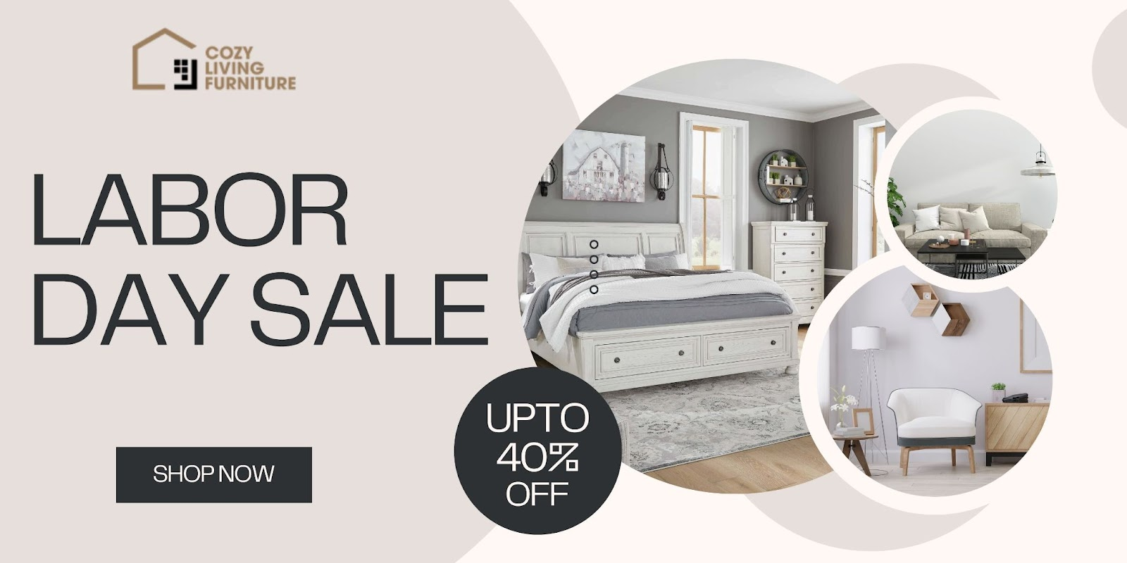 Labor Day Sale at Cozy Living Furniture: Up to 40% OFF on Dining, Bedroom, & Living Room Furniture!